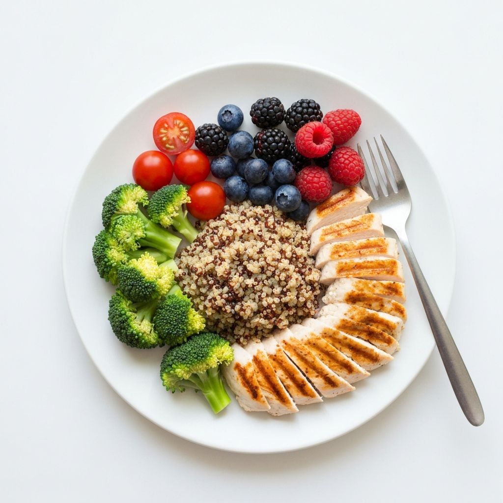 Balanced healthy meal